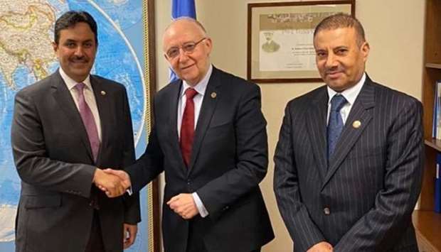 HE Abdullah bin Nasser Turki al-Subaey meets with ICAO President Salvatore Sciacchitano