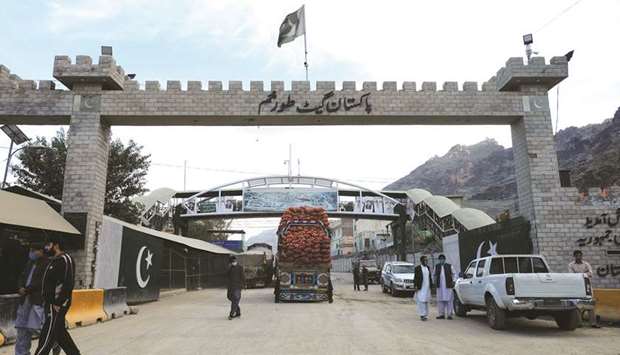 A general view of the border post in Torkham, Pakistan.
