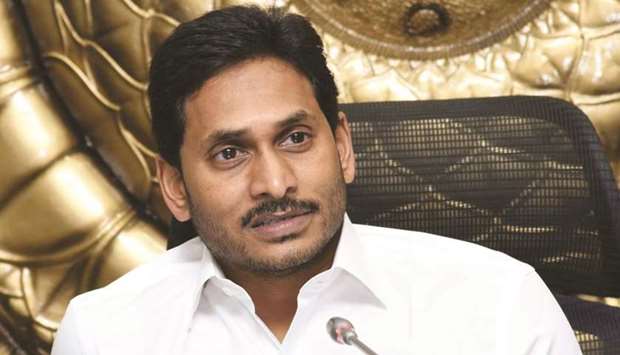 Andhra Pradesh Chief Minister YS Jagan Mohan Reddy presides over a Cabinet meeting at Tadepalli in Guntur district yesterday.