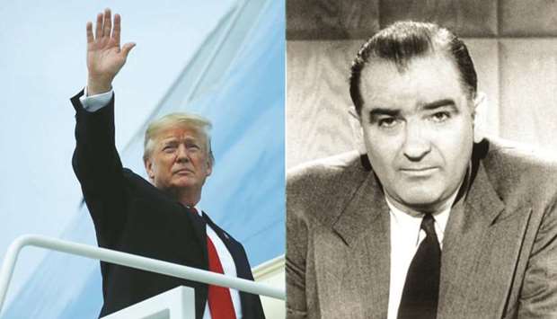 The parallels between President Donald Trump and the infamous Republican senator from Wisconsin, Joseph McCarthy, are impossible to ignore.