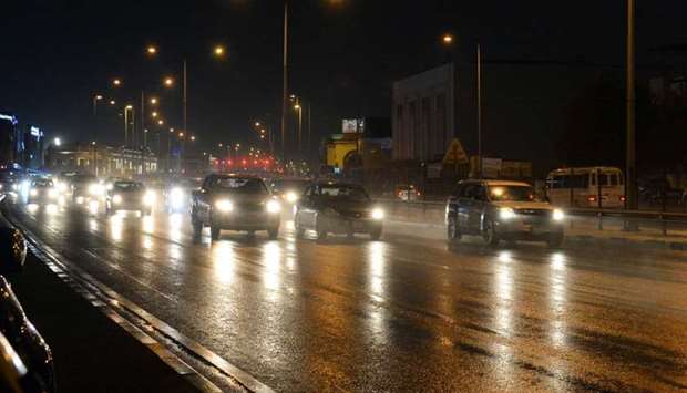 Rain in Doha Thursday. PICTURES: Thajudheen, Nasar K Moidheen and Ram Chand