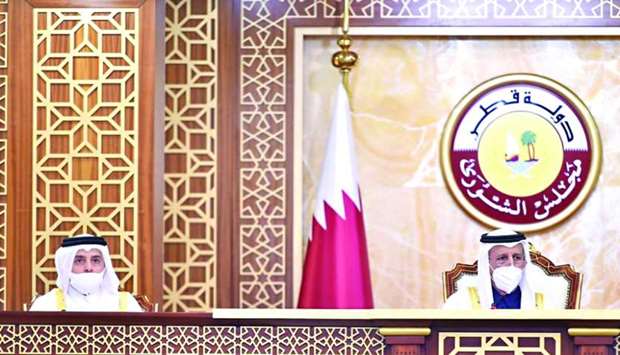 The Shura Council held under the chairmanship of its Speaker HE Ahmed bin Abdullah bin Zaid al-Mahmoud