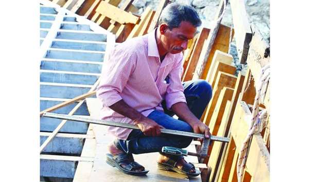 Peter Antony working on a boat. PICTURE: Jayan Orma