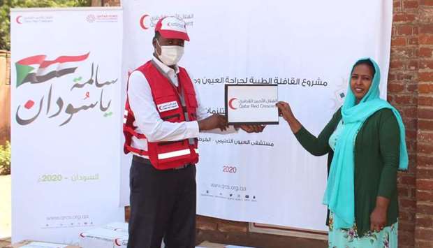 QFFD, QRCS deliver essential medical supplies to eye hospital in Sudanrnrn