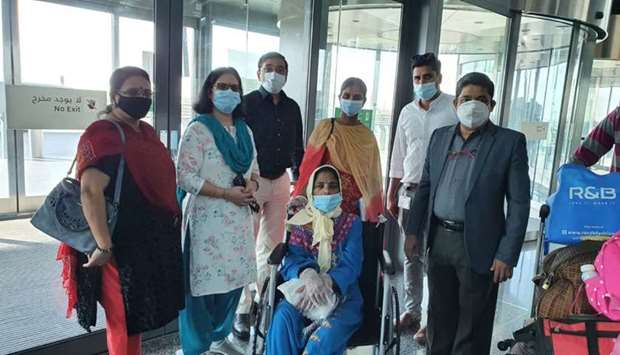 A wheelchair-bound patient was repatriated recently by Punarjani Qatar.