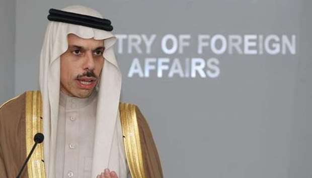 Saudi Arabia's Foreign Minister Faisal bin Farhan