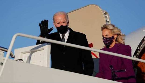 US President-elect Joe Biden and his wife Jill.