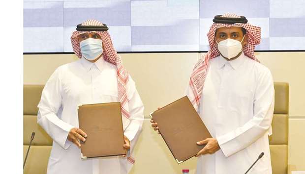 Dr Hassan al-Derham with Dr Salem al-Naemi.