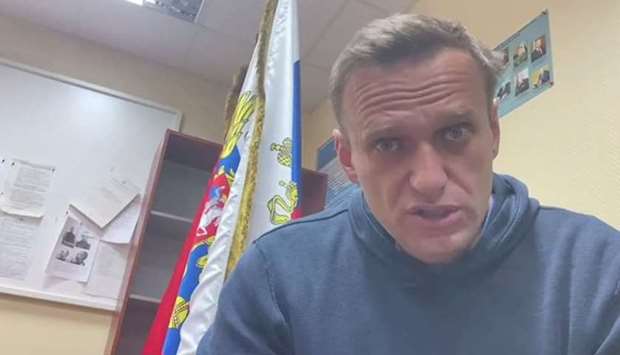 (File photo) Russian opposition leader Alexei Navalny.