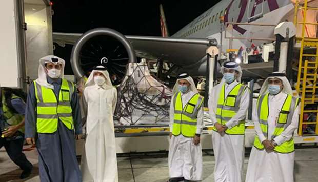 When the first shipment of Covid-19 vaccine from Pfizer and Biotech arrived in Qatar on December 21. File picture