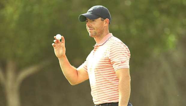 Rory McIlroy during day three of the Abu Dhabi Championship yesterday. (European Tour)