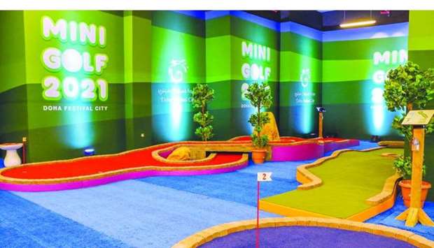 The mini golf will be open between 2pm and 10pm on weekdays, and from 2pm to 11.30pm during the weekend.