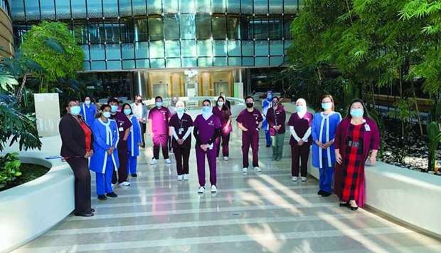 UCQ nursing students at Sidra Medicine.