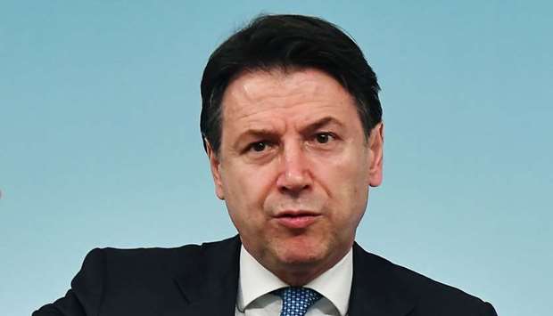 Italy's Prime Minister Giuseppe Conte