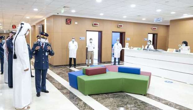 His Highness the Amir Sheikh Tamim bin Hamad al-Thani visiting the Aviation Medical Centre
