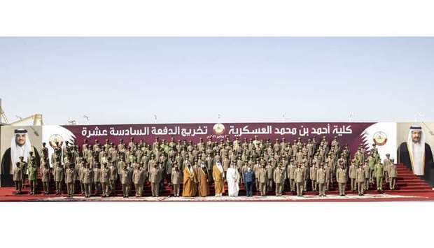 Amir patronises graduation ceremony of Ahmed bin Mohammed Military College