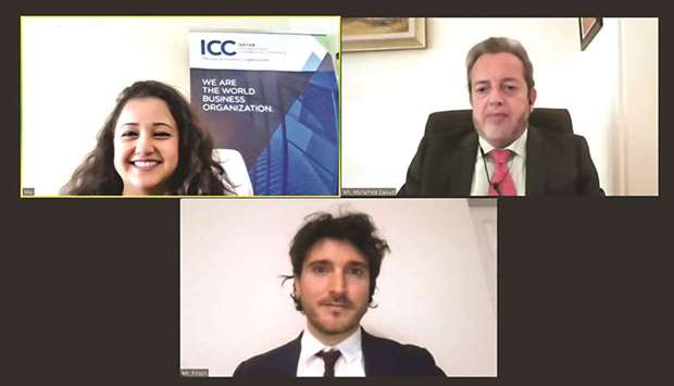 Participants of the u2018Third-Party Risk Compliance in the Corporate & Financial Sectors in Qataru2019 webinar organised by ICC Qatar and Refinitiv.