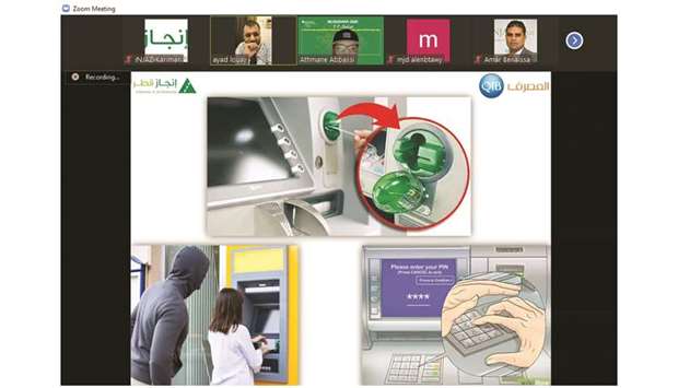 Subject matter experts during QIBu2019s virtual training on financial literacy.