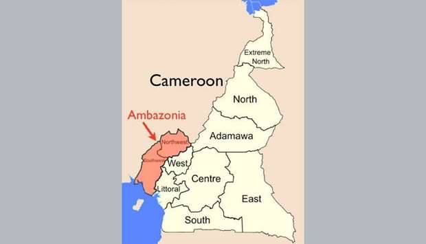 Anglophone separatists' self-proclaimed state of Ambazonia has not been recognised internationally