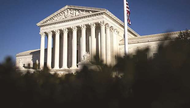 The US Supreme Court in Washington, DC. Under the January 2020 ruling that the Supreme Court will no