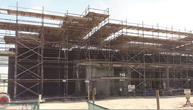 The under-construction Al Rayyan Bus Depot.rnrn