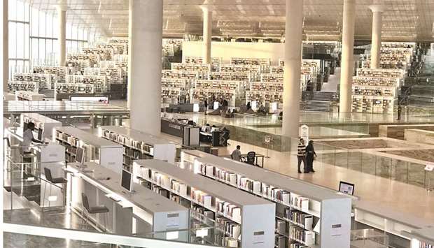 A view of Qatar National Library(QNL).