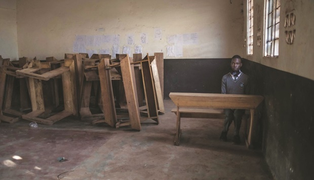 Resistance committee flags are seen during a rally on Sunday against the military rule following last monthu2019s coup in Khartoum.