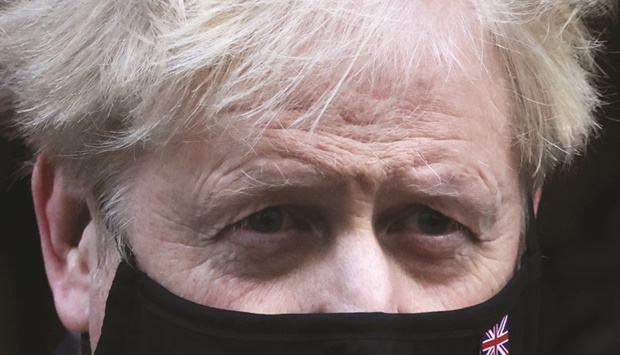 BELEAGUERED: Boris Johnson