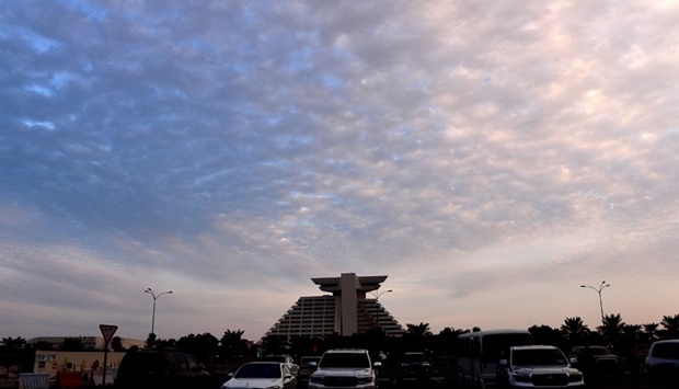 Clouds gathering on the Friday evening sky. PICTURE: Shaji Kayamkulam