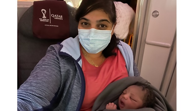 Dr Khatib with the baby. Picture from Dr Khatib's Twitter account