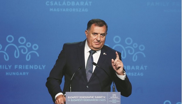 DIVISIVE: Bosnian Serb leader Milorad Dodik is beating the nationalist drum and pushing for Republika Srpska to assert even greater independence vis-u00e0-vis the central government. (Reuters)