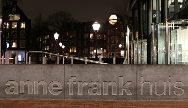 View of the entrance of the Anne Frank House museum in Amsterdam, Netherlands. REUTERS