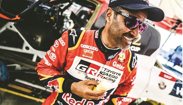 Record-breaking regional rally champion Nasser Saleh al-Attiyah.