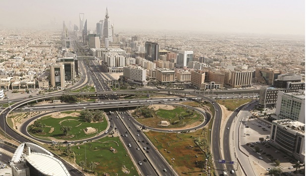 A general view in Riyadh. Saudi Arabia, the worldu2019s largest crude oil exporter, will see 5.7% economic growth this year, according to a Reuters poll.