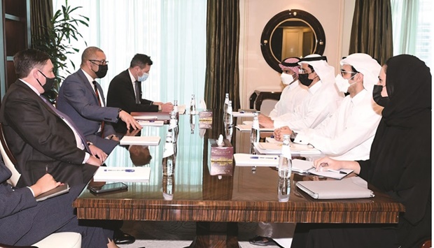 The meeting reviewed the preparations for holding the first Qatar-UK strategic dialogue, which is due to be held in the UK in March.