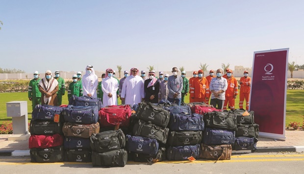 Snapshots from the winter essentials distribution initiative.