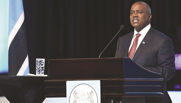 File photo of Botswana President Mokgweetsi Masisi.