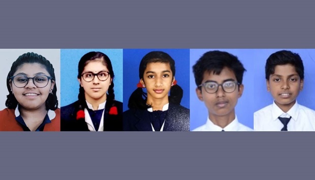 From left: Karthika Mahesh, Krishnendhu, Varsha S Menon, Sanjay Shaji, Krishna Ashok
