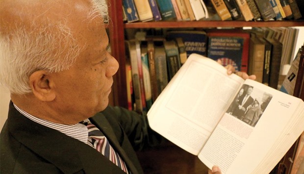 EXPERT: Prof. Dr W. M. Karunadasa has written more than 20 books which are taught as part of curriculum to university students in Sri Lanka.     Photos by Umer Nangiana