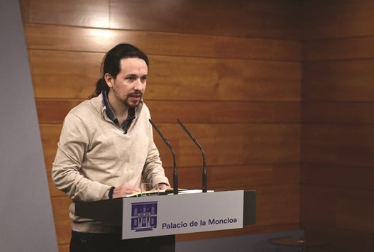 Iglesias: the priority for Podemos when parliament reconvenes on January 13 will be to help the poor.
