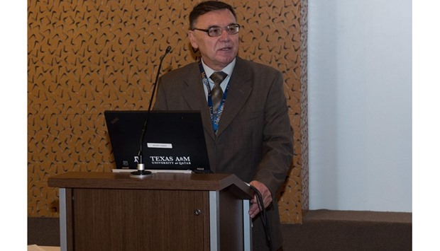 Dr Milivoj R Belic speaking at the conference.