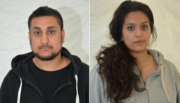 Mohammed Rehman and Sana Ahmed Khan are seen in the undated handout pictures retrieved from the Thames Valley Police website. The couple have been convicted at the Old Bailey of preparing for acts of terrorism.