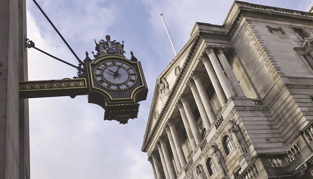 A view of the Bank of England (BoE) in London. After the US Federal Reserve increased interest rates for the first time in almost a decade this month, the risk is that concern about the EU referendum will leave the BoE lagging further behind its US peer, weighing on the poundu2019s outlook.