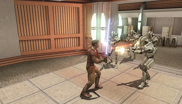 CLASSIC: A scene from u201cStar Wars: Knights of the Old Republic.u201d