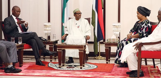 Buhari answers journalistsu2019 questions during his first presidential media chat in Abuja late on Wednesday. He admitted that he had no new intelligence on the whereabouts of more than 200 schoolgirls kidnapped almost two years ago, and that his government was ready to negotiate with any u2018credible leadershipu2019 of Boko Haram to secure their release.