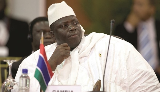 Jammeh: conceded defeat publicly last week.