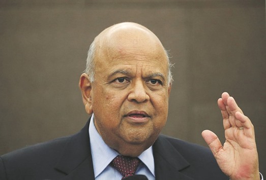 Gordhan: has expressed concerns at the leadership of the South African Revenue Service.