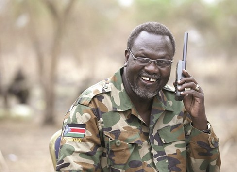 This 2014 picture shows Machar in his field office in Jonglei State, South Sudan.