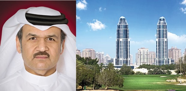 Al-Othman: Satisfied. Right: The Pearl Towers are expected to u201cpositivelyu201d impact the business dynamics in the vital West Bay area with the looming move-in of office tenants in 2017.