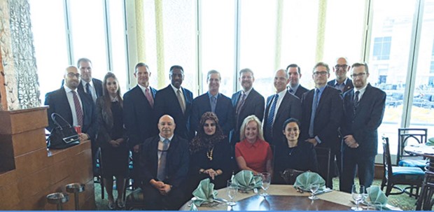 Representatives of the American companies who have attended the u20182nd US-Qatar Economic and Investment Dialogueu2019 in Doha recently.